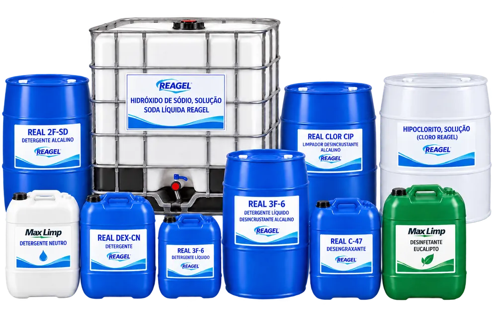 Bombonas e container IBC da linha industrial Reagel